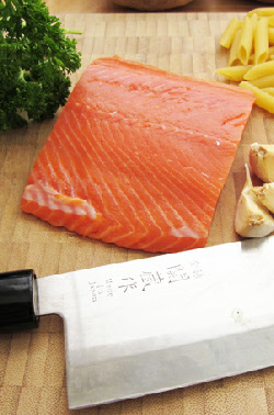 Salmon and ingredients